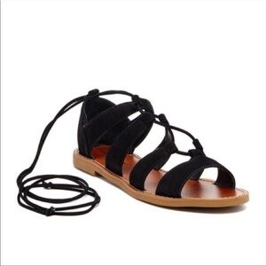 Steve Madden Gabriela Gladiator Sandals in Black‎ Size 6.5